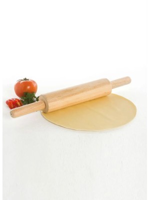 Rolo de Macarrão de Madeira Natural 40cm Utensílio Doméstico para Massas, Pizzas e Tortas – Durável e Ergonômico