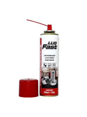 Desengripante 300ml Anticorrosivo Spray Lub Fast Alto Poder Lubrificante para Parafusos, Ferrugem e Manutenção Geral