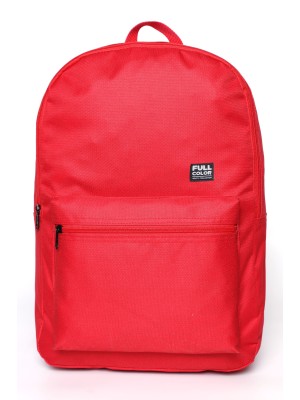 Mochila Juvenil Full Color Vermelha Reforçada com Bolso Frontal e Compartimento Amplo para Escola e Uso Diário