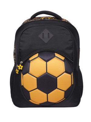 Mochila Kids Masculina Futebol Infantil Reforçada com Estampa 3D e Bolsos Laterais para Escola
