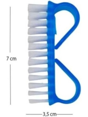 Escova de Unha 7cm com Alça Dupla – Kit 2 Peças para Higiene e Manicure