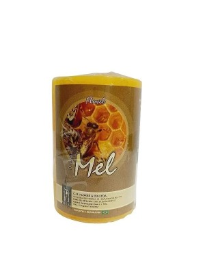 Vela Cilíndrica Perfumada Mel 125g 5x7cm – Aroma Doce, Longa Duração e Decoração Aconchegante para Ambientes