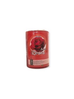 Vela Cilíndrica Perfumada Rosas 125g 5x7cm – Aroma Floral Marcante, Decoração Romântica e Longa Duração