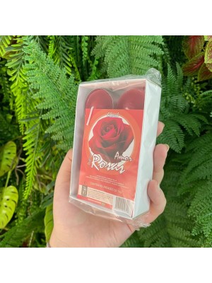 Vela Rechaud Perfumada Rosas 14g Kit com 6 Unidades – Aroma Floral Elegante para Decorar e Aromatizar Ambientes