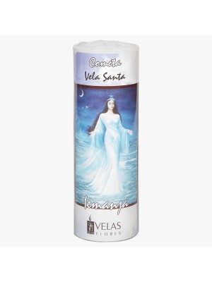 Vela Votiva Flovel Orixás 265g Iemanjá – Vela Religiosa para Oferendas, Proteção, Limpeza Espiritual e Conexão com a Rainha do Mar