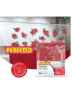 CORTINA BOX VISOR ROSAS 1,38X2MT