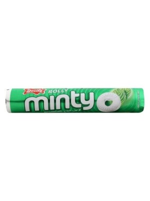 Pastilha Rolly Minty Hortelã 29g Docile – Pastilhas Refrescantes Sabor Menta para Hálito Fresco, Uso Diário