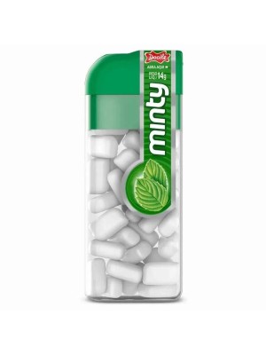Pastilha Mini Minty Sabor Hortelã Pacote com 12 Unidades 168g Docile – Pastilhas Refrescantes Crocantes