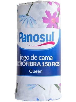 Jogo de Cama Queen Microfibra 3 Peças Estampado Sortido Toque Macio Conforto para Quarto