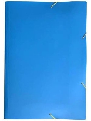 Pasta Aba Elástico A4 Lombo 2cm Full Color Azul Plástica para Organização de Documentos Escolares, Escritório e Home Office