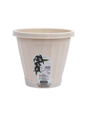 VASO N.28 C/PRATO 7,9L 28X16CM PALHA UNINJET