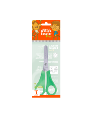 TESOURA ESCOLAR PLUS