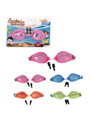 ÓCULOS DE NATAÇÃO INFANTIL C/2 PROTETOR 19CM