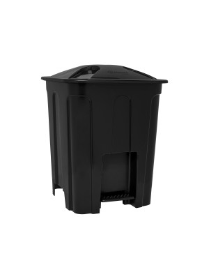 Lixeira com Pedal 15 Litros Eco Nature – Plástico Reforçado, Tampa com Fechamento Seguro, Design Moderno para Cozinha, Banheiro e Escritório