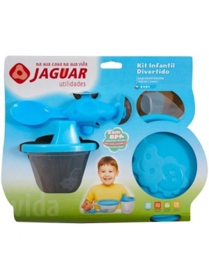 Kit Infantil Divertido – Copo com Bico, Tigela com Tampa e Colher Temática, Conjunto Alimentação Bebê e Criança, Plástico Atóxico e Design Lúdico