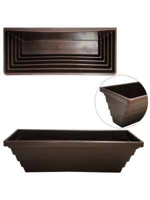 FLOREIRA DE PAREDE 30 CM COFFEE