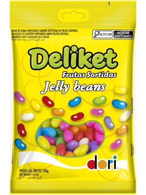 Bala Deliket Frutas 150g Un. Sabor Variado Sortido Embaladas Individualmente Ideal para Revenda e Lembrancinhas