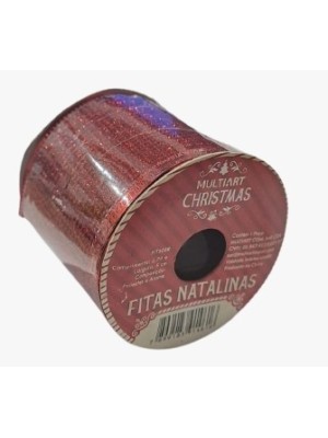 FITA DECORATIVA 2,7MX5CM DE NATAL UN. MULTIART