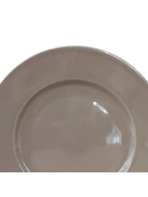 PRATO RASO PORCELANA NUDE GLOSSY 26CM UN.