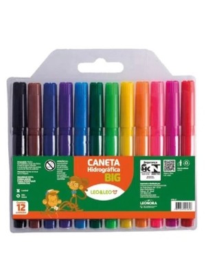 CANETA HIDROGRAFICA BIG C/12 CORES UND.